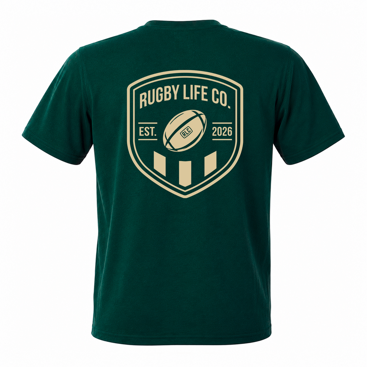 Back View of Rugby Life Co Heritage Tee