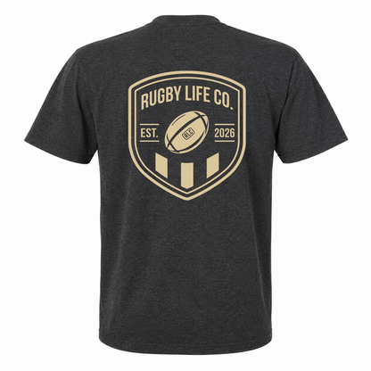Back View of Rugby Life Co Heritage Tee
