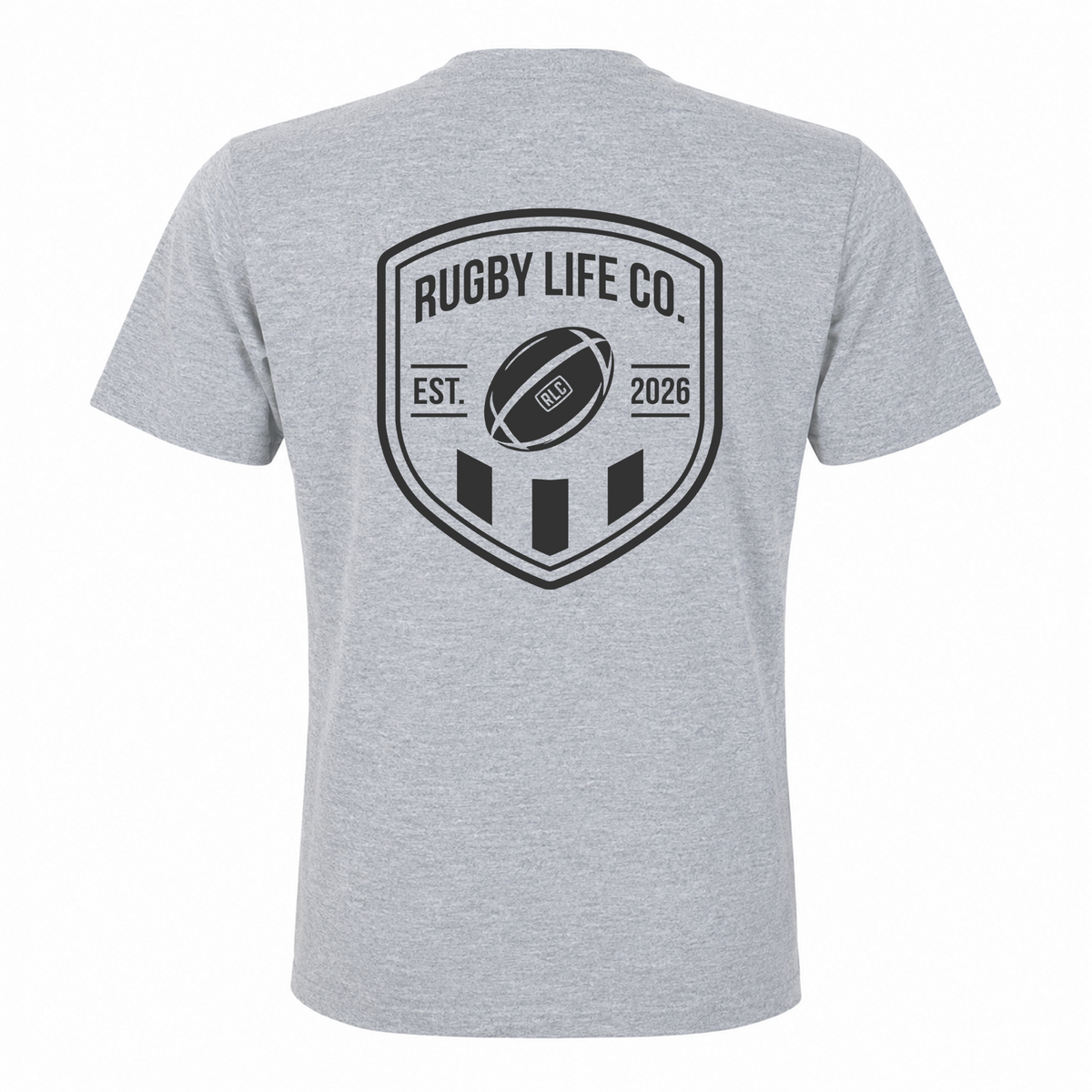Back View of Rugby Life Co Heritage Tee