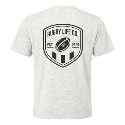 Back View of Rugby Life Co Heritage Tee