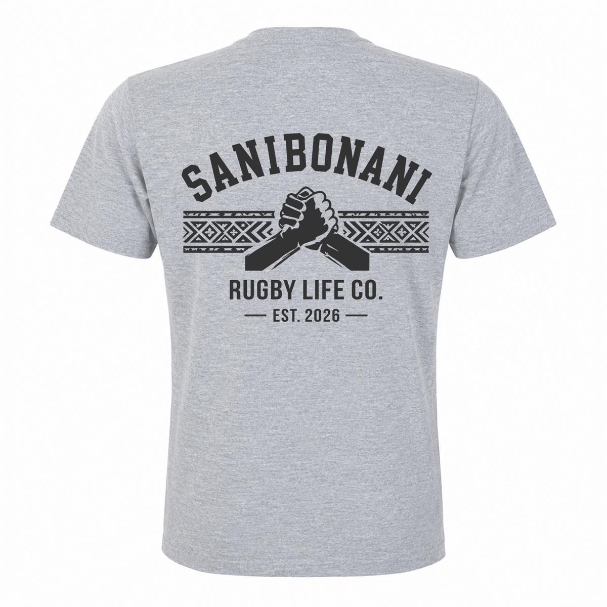 Back view of Rugby Life Co Sanibonani T-Shirt