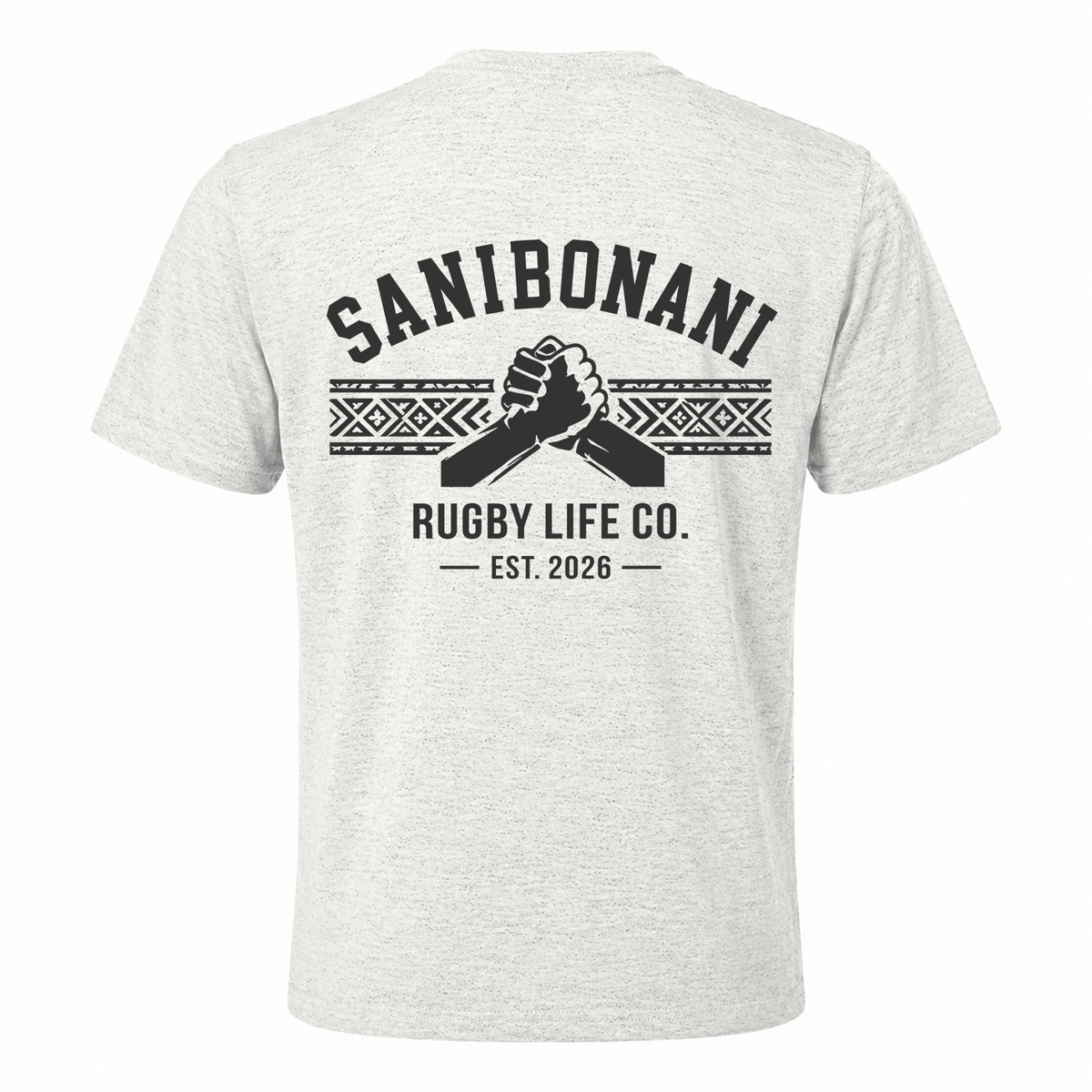 Back view of Rugby Life Co Sanibonani T-Shirt