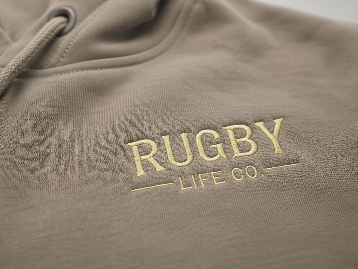 Rugby Life Co embroidered chest logo